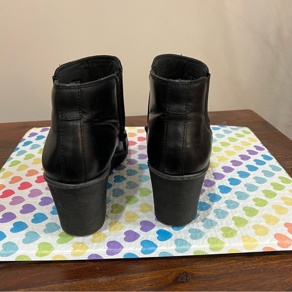 Black Wedge Ankle Boots - Picture 6 of 9